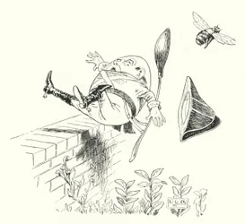 Humpty Dumpty sate on a wall