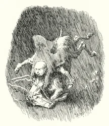 John Cook had a little grey mare (engraving)