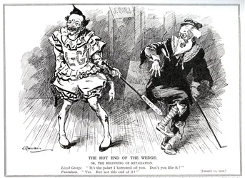 Lloyd George, as President of the Board of Trade, Protecting British Industry Against German Competition by the 