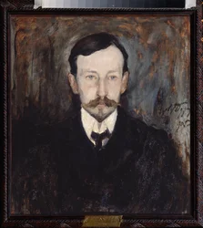 Portrait of the Author Ivan A. Bunin - Painting by Leonard Viktorovich Turzhansky