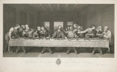 The Last Supper, drawn by Teodoro Matteini, engraved by Raphael Morghen