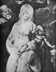 Adoration of the Magi - Virgin and Child, c1481