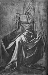 Cast of Drapery for a Seated Figure