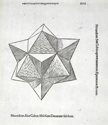 Hexaedron abscisum elevatum solidum, illustration from 