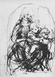 Madonna and Child with a Cat