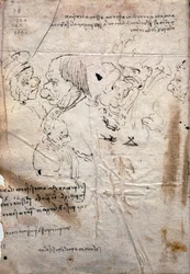 Male Caricatures and Library List, Codex Trivulzianus