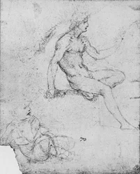 Seated Nude with Child with Lamb