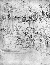 Study for The Adoration of the Magi