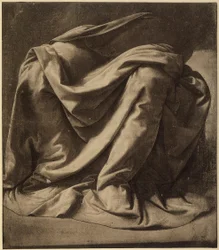 Study for the mantle of the Virgin in the Annunciation (detail)