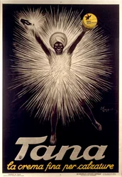 Advertisement for Tana Shoe Polish by Leonetto Cappiello