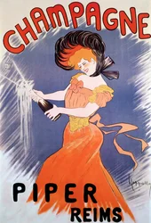 Advertising Poster for Piper Champagne, 20th Century