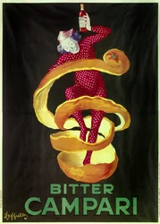 Poster for the aperitif Bitter Campari (Illustration by Leonetto Cappiello)