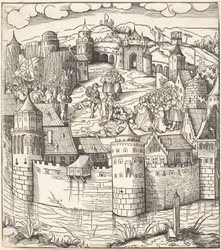 Execution of a Man at a Market-Place of a Town