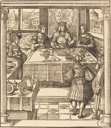 The Young White King between the Queen and Princess of the Feuereisen