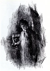 Illustration to drama The Masquerade by M. Lermontov, 1891