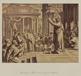 Cartoon - Paul preaching at Athens