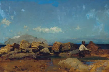 Seacoast with Monte Pellegrino near Palermo