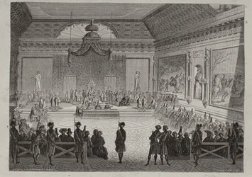 Assembly of the Notables, engraved by Antoine Auguste Ernest Hebert