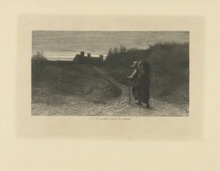 Walker in a Dune Landscape