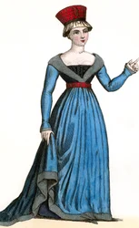 Marie de Fayel wife of Renaud-de-Nanteuil and mother of Marguerite-de-Nanteuil, under the reign of Charles VII