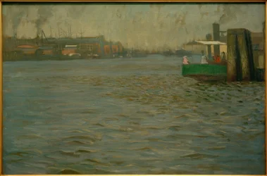 Sunday Mood on the Elbe. St. Pauli Piers