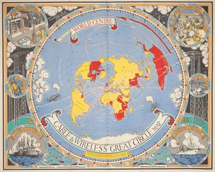Cable & Wireless Great Circle Map