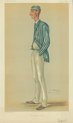 Mr Markham Spofforth, the demon bowler, Vanity Fair cartoon
