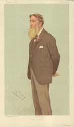 Mr William Luson Thomas, The Graphics, 13 December 1894, Vanity Fair cartoon
