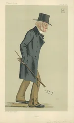 Sir Harry Verney, Bucks, 15 July 1882, Vanity Fair Cartoon