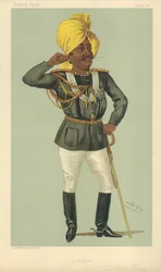 The Maraj Sir Pertab Sing, Jodhpore, 27 August 1887, Vanity Fair Cartoon