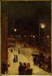 Berlin Street at Night
