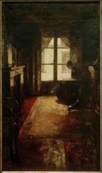 Parisian Interior (Woman Reading by the Window)