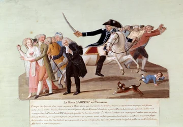 French Revolution of 1789: Prince of Lambesc at the Tuileries on July 12
