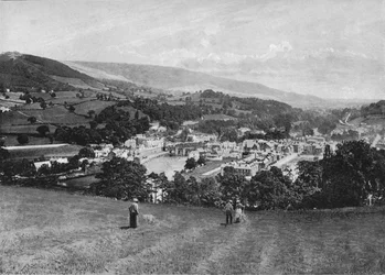 Llangollen and Crow Castle, c1896