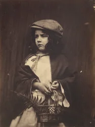 Young Girl Holding a Basket