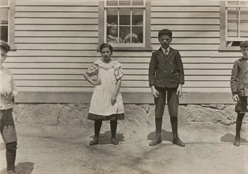 Edward St. Germain and His Sister Delia, Mill Workers, Phoenix, Rhode Island, April 1909