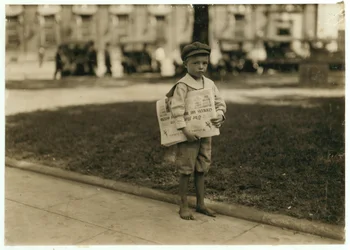 7 year old newsboy Ferris in Mobile, Alabama, 1914