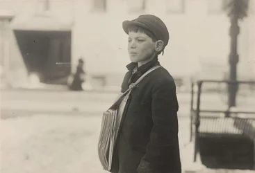 Tony Casale, Bologna, 11 Years Old, Been Selling Newspapers for 4 Years, Hartford, March 1909