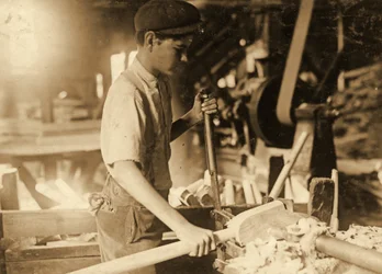 Young Boy in a Workshop