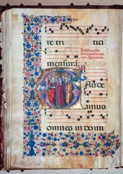 Piccolomini Library: Choir Book, Cod. 28.12, ff. 94v with the Virgin and All the Saints, by Francesco Rosselli and Liberale da Verona
