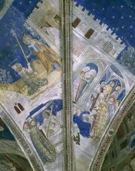 Detail (vault in St Martial chapel, Papal Palace in Avignon, with frescoes)