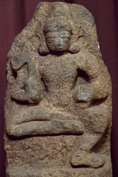 Detail of relief depicting Buddha, Colombo, Sri Lanka