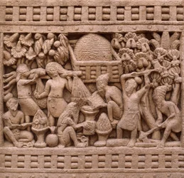 (Detail) East Side of the Stupa I in Sanchi