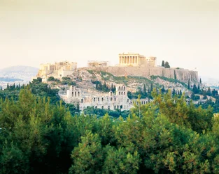 Greece, Attica, Acropolis of Athens Parthenon