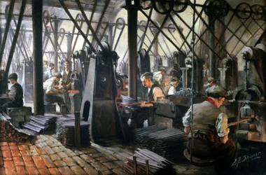 Iron & Steel, Forging files, Cyclops Steel and Iron Works, Sheffield, Yorkshire