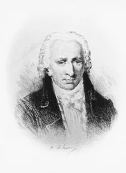 Portrait of Stanislas Jean, Marquis de Boufflers (1738-1815), French writer, soldier, and academician, after drawing by Adolphe Lalauze (1838-1905)