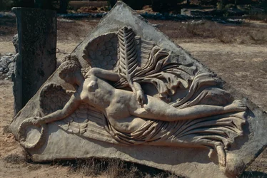 Relief of the Arch of Septimus Severus depicting the Winged Goddess of Victory