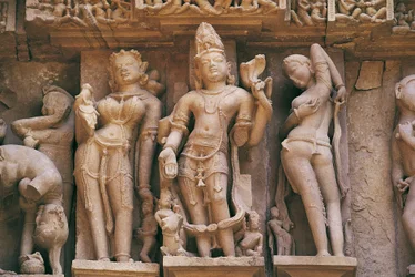 Sculptures, Lakshmana Temple, Khajuraho Group of Monuments