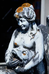 Statue in the garden of the Palace of the Counts of Estoi, Estoi, Portugal