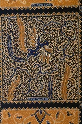 Traditional batik design called peksi yawoto, Surakarta, Java, Indonesia (detail)